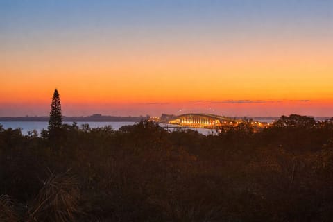 Beautiful sunrise over the Indian, visible from the elevated hilltop location.