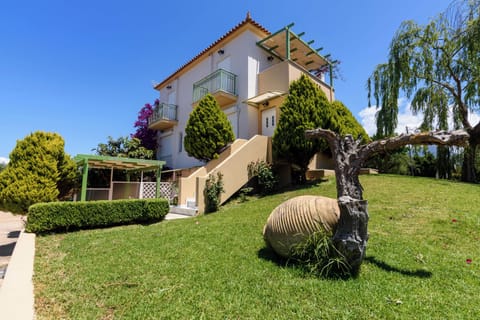 Exterior View of the House Surrounded by a Lush Garden