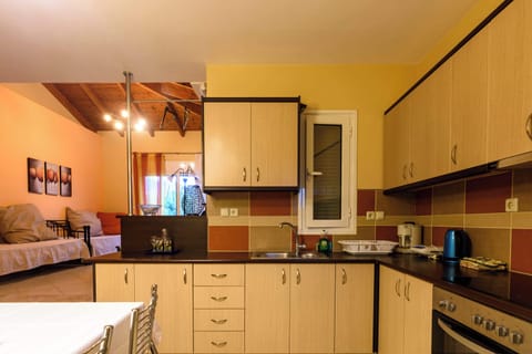 Fully Equipped Kitchen with Cabinets and Appliances