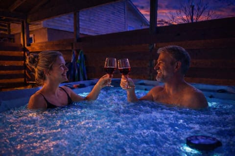 Enjoy evenings or anytime in your private hot tub