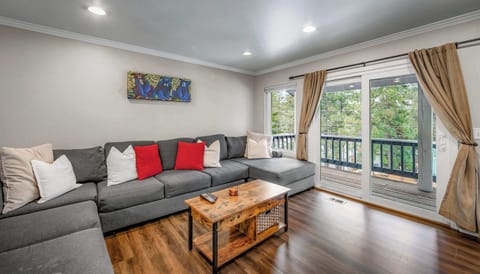 Curl up in the inviting living room & stream your favorites on the smart TV​