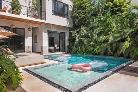 Large pool and comfy double beds and our independant suite#1