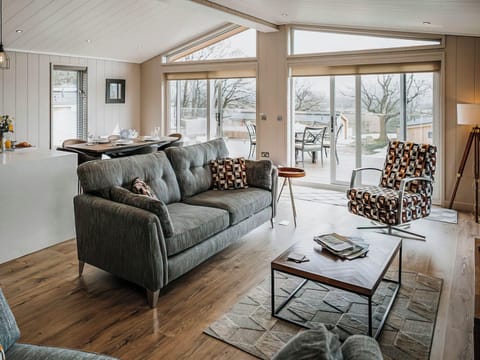 Open plan living space | Elmore - Bowland Retreat Lodges, Clitheroe