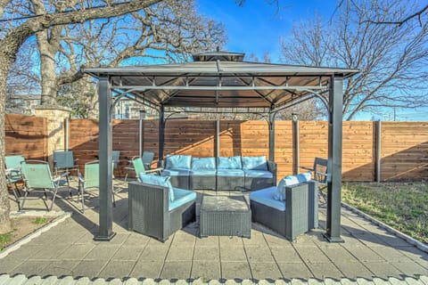 Enjoy our shaded gazebo with plenty of cozy seating.