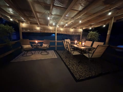     Spacious covered deck perfect for morning coffee or evening gatherings