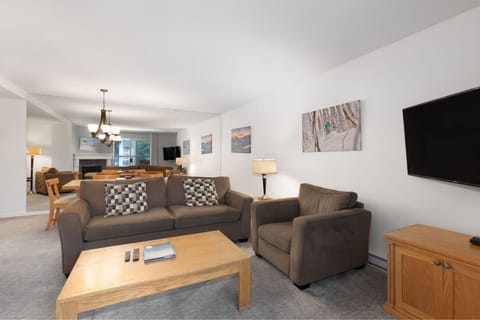Stretch out in the spacious living area for movie nights.