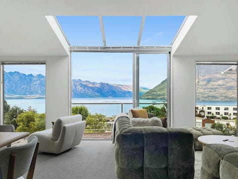 Panoramic Lake and Mountain views from your living spaces