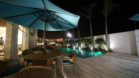 Outdoor pool, open 8:30 AM to 9:00 PM, pool umbrellas, sun loungers