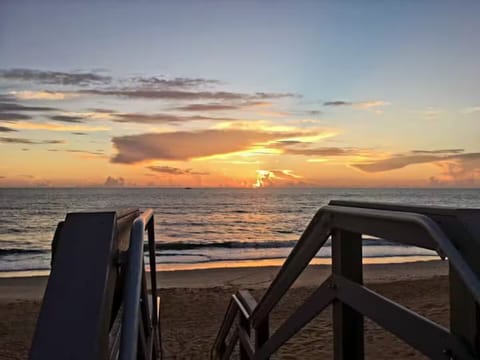 This is the walkover on 23 and A1A, just 250 steps from Flamingo Beach
