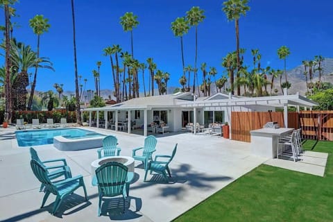Relax and unwind in the sunshine at our mid-century oasis