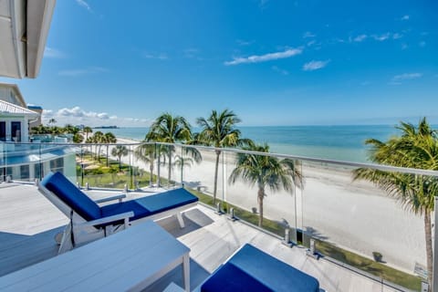 Unobstructed views of the Gulf make this balcony a guest favorite. Stretch out on the lounge chairs, soak up the sunshine, and enjoy front-row seats to the beauty of Fort Myers Beach.