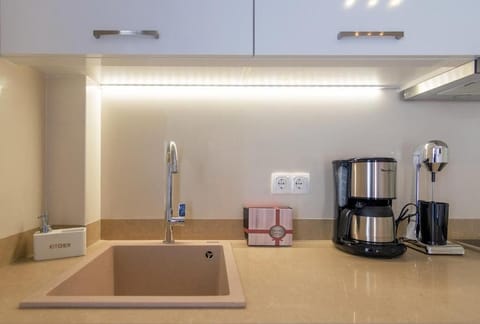 Deluxe Apartment, Balcony, City View | Private kitchen