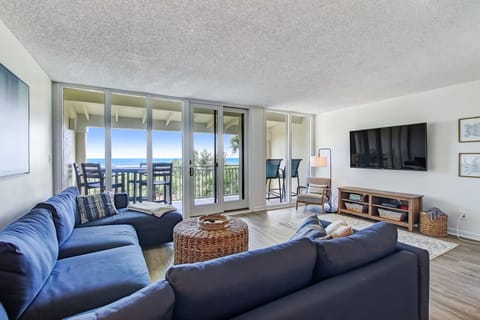 Living room with ocean views