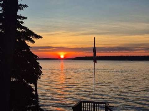 Sunset view from front upper deck
