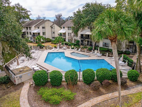 Community pool available for guests staying in the complex.