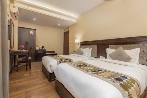 Deluxe Double or Twin Room, Courtyard View | In-room safe, desk, laptop workspace, free WiFi