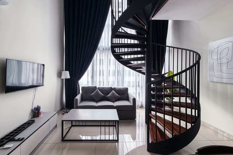 Tastefully furnished living area.