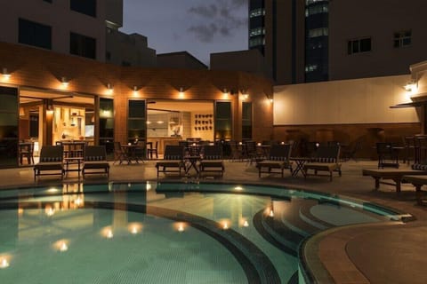 Indoor pool, outdoor pool