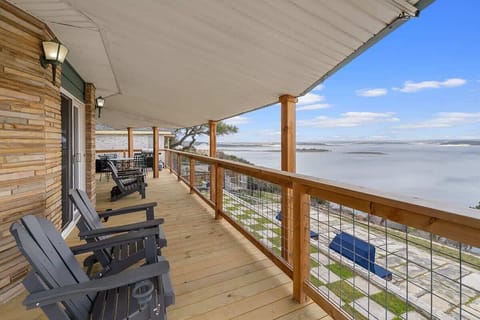 Newly Built Oversized Deck Overlooking the Water