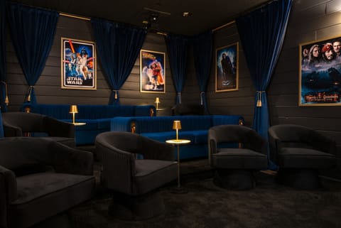 After a full day spent on the many attractions of Gatlinburg, unwind in your own home theater.  