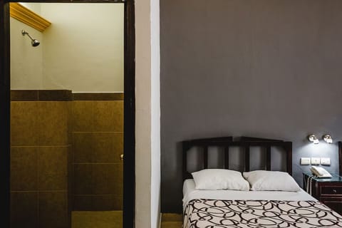 Freshen up easily with the bathroom just steps away.