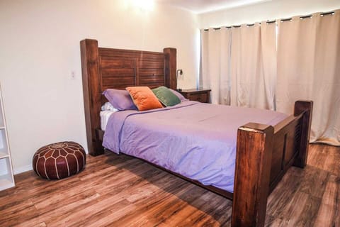 Comfort and practicality with closet and shelving, ideal for long stays or group trips.