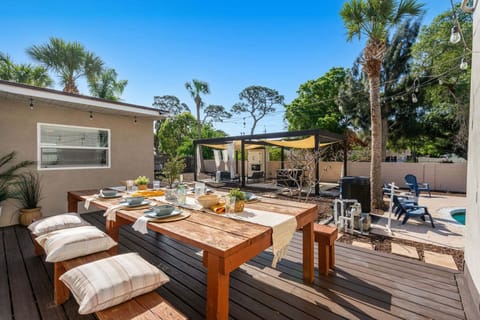 Outdoor patio seating