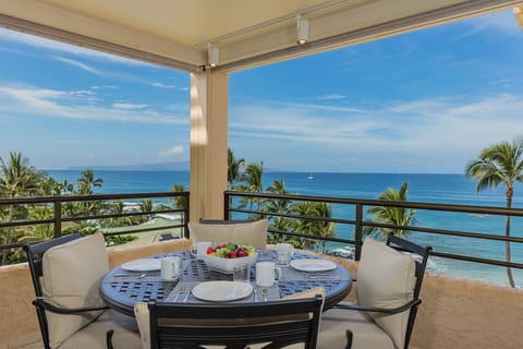 Savor tropical mornings at your private oceanfront lanai with stunning views.