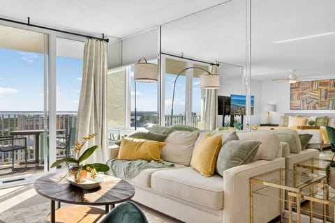 Stylish Coastal Decor with Abundant Natural Light