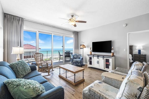 Living Room with Gulf Views - Living Room with Gulf Views
