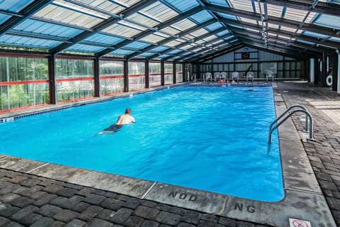 Go for a swim in the shared pool