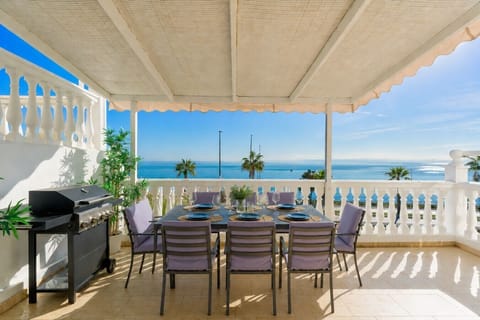 Terrace with beach views