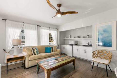 Living Area with Sofa Bed & Kitchenette