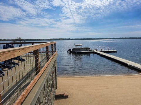 Steps from the house, our private dock includes a pontoon boat available for guest use with a 3+ night stay.