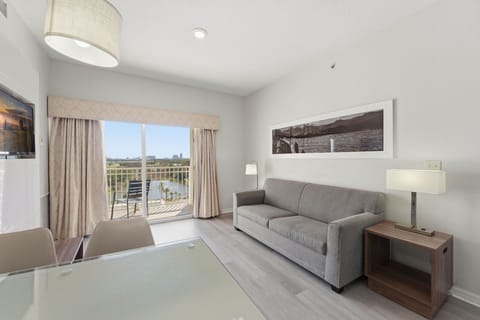 Living room with sofa bed