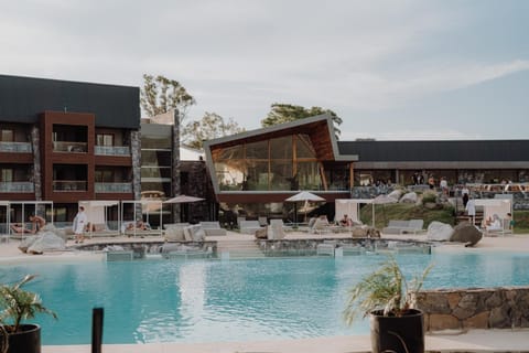 Soak up resort energy with striking architecture by the water.