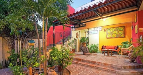 On the ground level, you’ll find a wonderful garden patio that’s shared with the other rooms