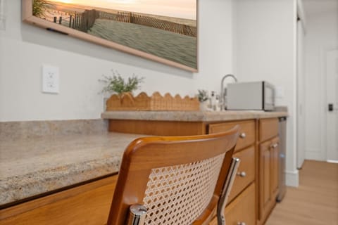 Modern studio with essentials provided for a worry-free stay.