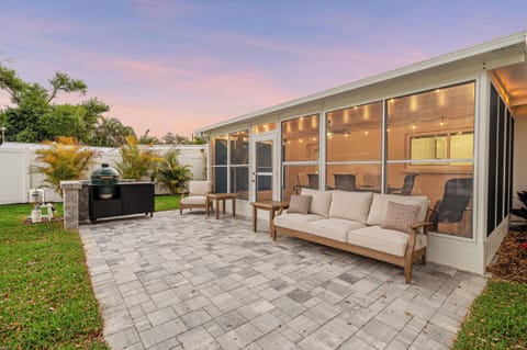 The beautiful outdoor space is perfect for the nights you grill out and hang out at home!
