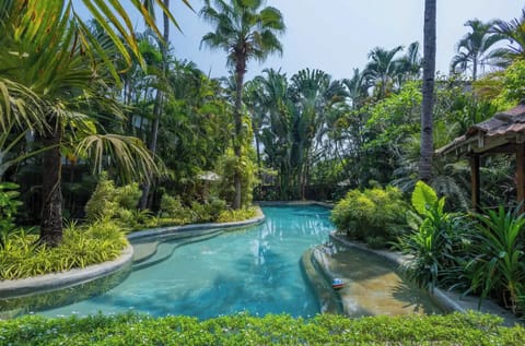 Indoor pool, outdoor pool, sun loungers