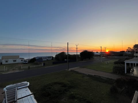balcony sunset
