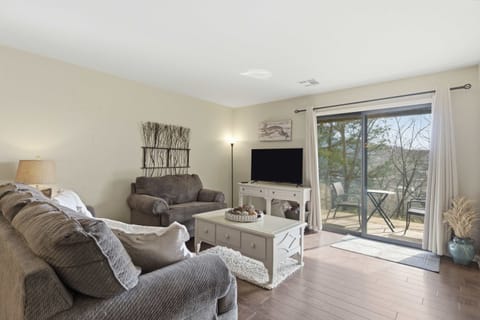 Unwind in the inviting living room & enjoy a movie night at home​
