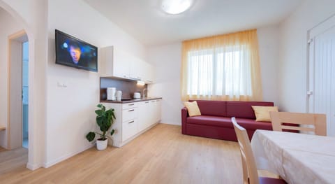 The apartment's living area