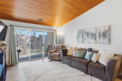 Unwind in the serene living room & stream your favorites on the smart TV​