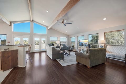 Open Floor Plan with Lake & Hill Country Views