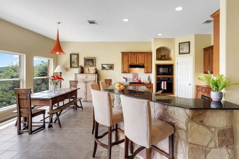 Bar section and dining area