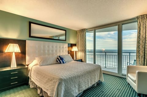 Oceanfront with a king bed, spacious balcony, and breathtaking views 