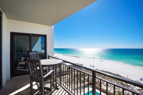 Balcony - Emerald Isle Resort unit 601, Okaloosa Island, Fort Walton Beach Vacation Rentals by Sunset Resort Rentals
