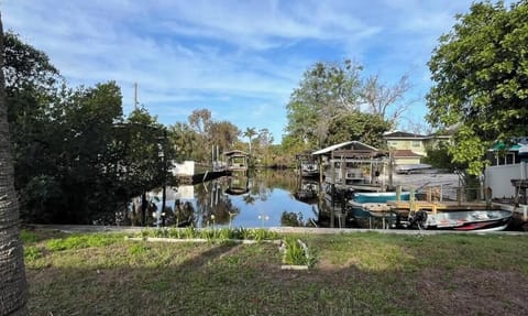 backyard view of the canal