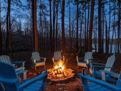 Fire Pit Area | Adirondack Seating | Evening Gathering Spot